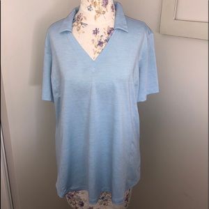 Lady Hagan Light Blue Golf Top